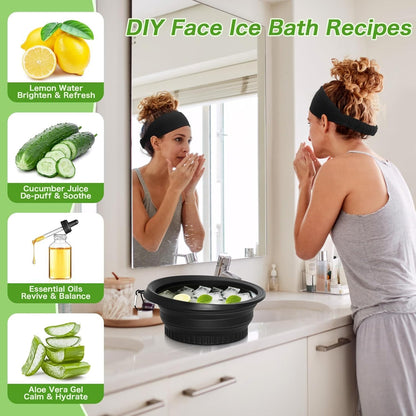Face Bowl for Ice with Built in Ice Tray