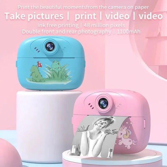 Diy Instant Digital Print Camera for Kids (Random Design)